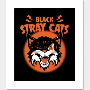 Black Stray Cats Posters and Art